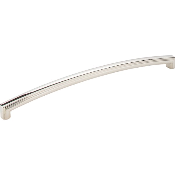 Jeffrey Alexander 12" Center-to-Center Polished Nickel Delgado Appliance Handle 519-12NI - main